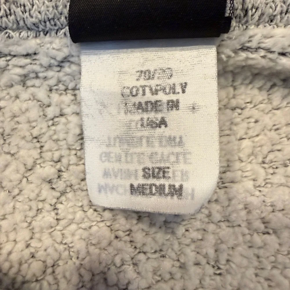 Sansegal Sportswear Park City 1/4 Zip Fleece Pullover Medium Gray Vintage USA